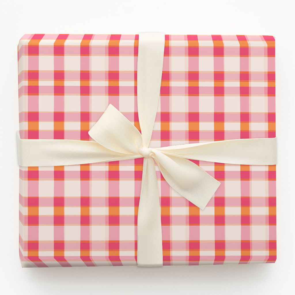 Bubbly in Plaid - Wrapping Paper - Aspen & Arlo
