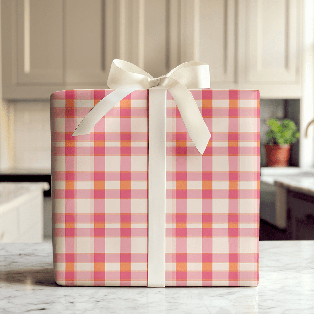 Bubbly in Plaid - Wrapping Paper - Aspen & Arlo