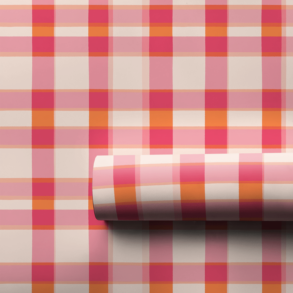 Bubbly in Plaid - Wrapping Paper - Aspen & Arlo