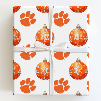 The Clemson Bauble - Wrapping Paper - Aspen & Arlo