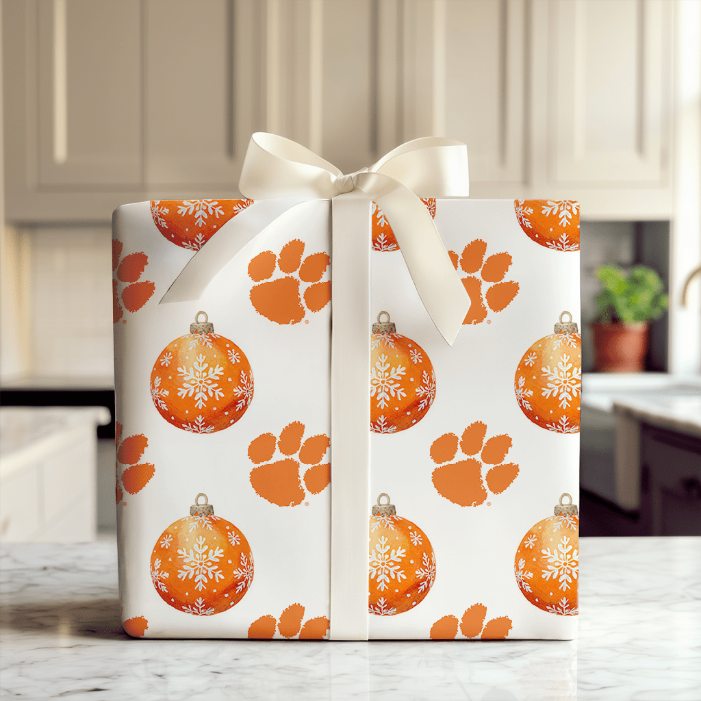 The Clemson Bauble - Wrapping Paper - Aspen & Arlo