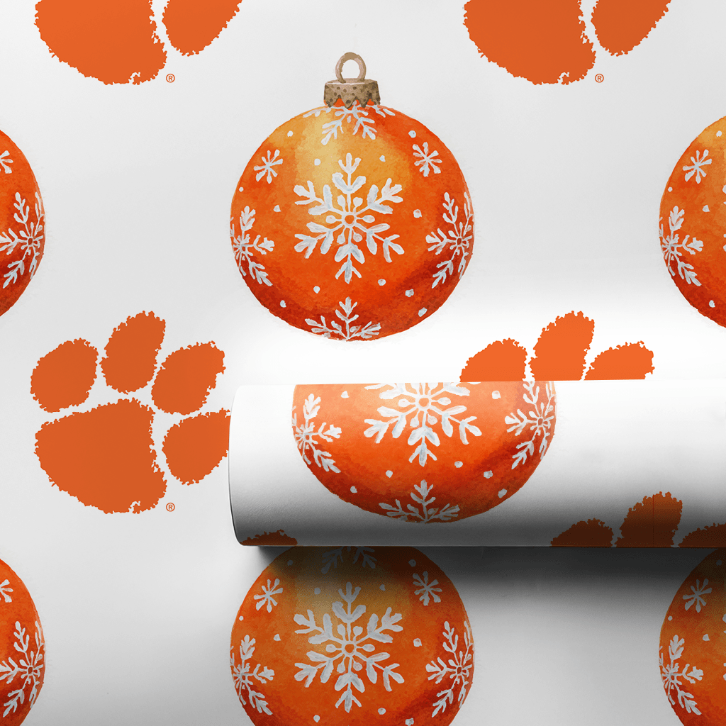 The Clemson Bauble - Wrapping Paper - Aspen & Arlo