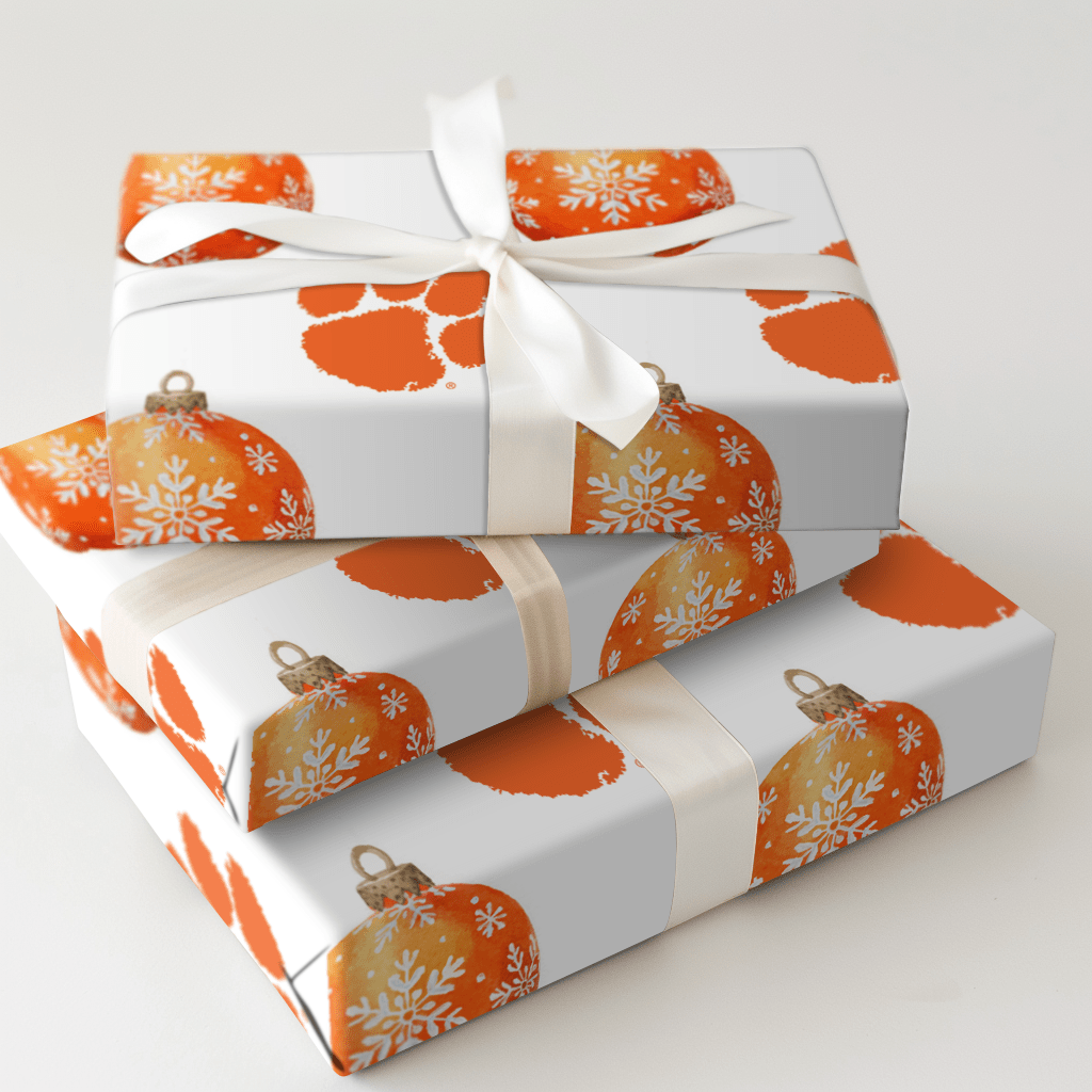 The Clemson Bauble - Wrapping Paper - Aspen & Arlo