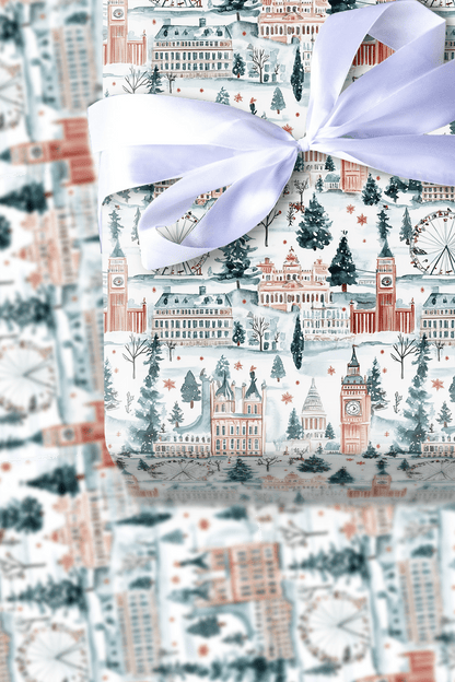 Frosted Abbey - Wrapping Paper - Aspen & Arlo