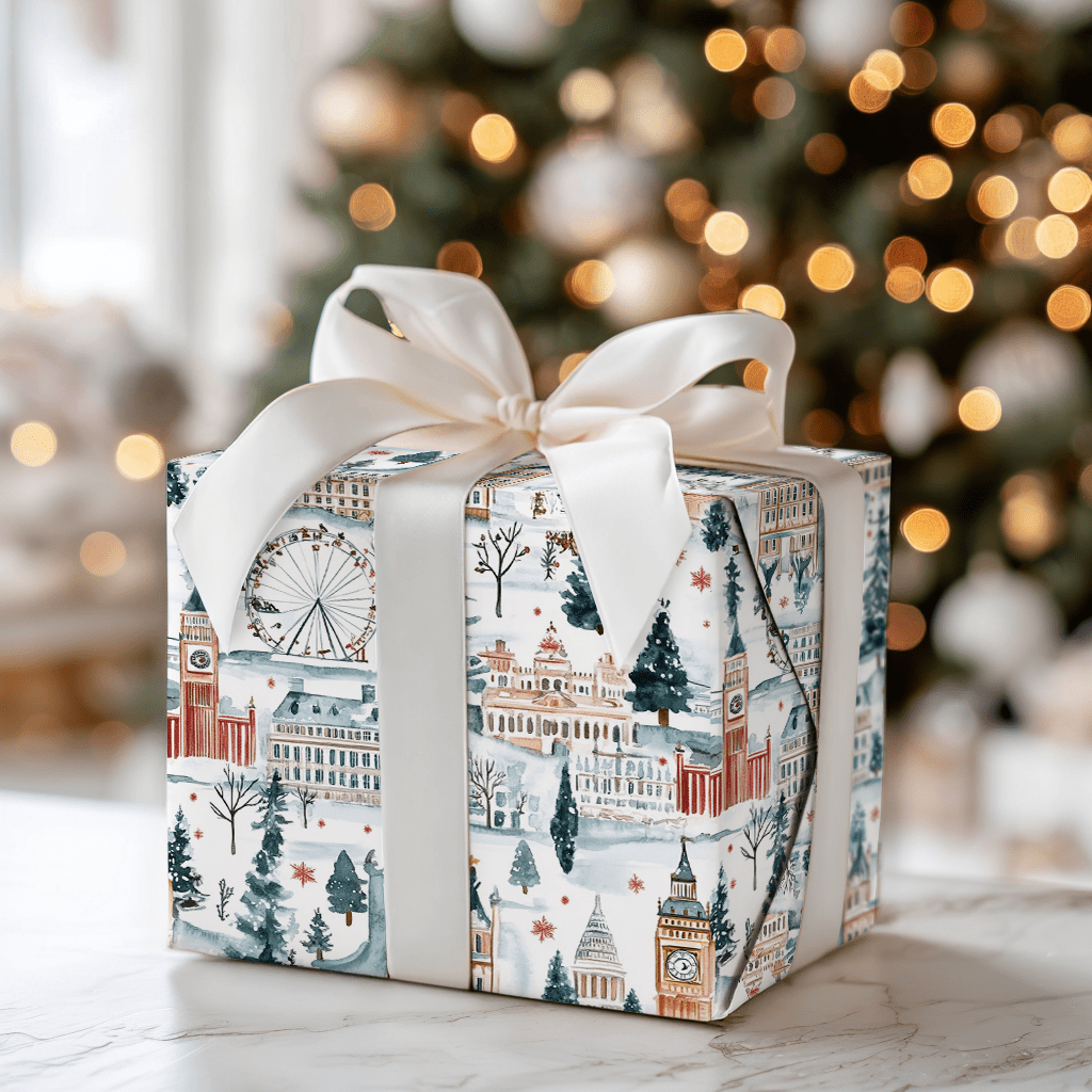 Frosted Abbey - Wrapping Paper - Aspen & Arlo