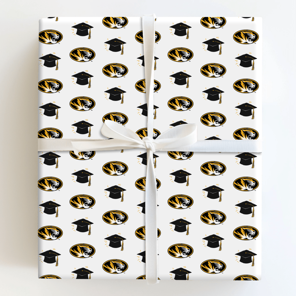 Hats off to the Mizzou Grad - Wrapping Paper - Aspen & Arlo