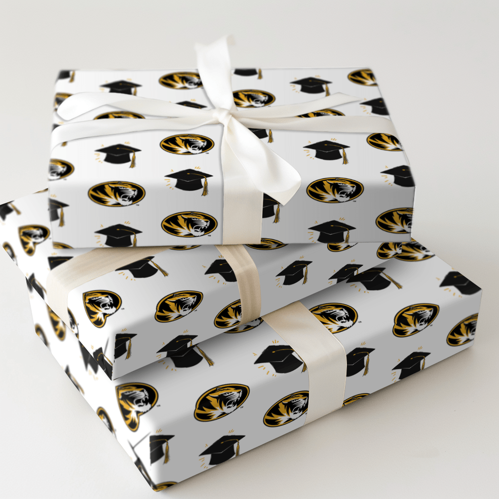 Hats off to the Mizzou Grad - Wrapping Paper - Aspen & Arlo