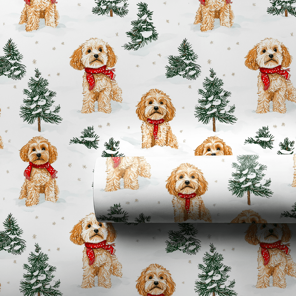 Snow Day for Cavapoos - Wrapping Paper - Aspen & Arlo