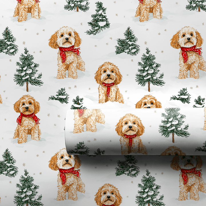 Snow Day for Cavapoos - Wrapping Paper - Aspen & Arlo