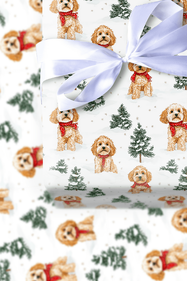 Snow Day for Cavapoos - Wrapping Paper - Aspen & Arlo