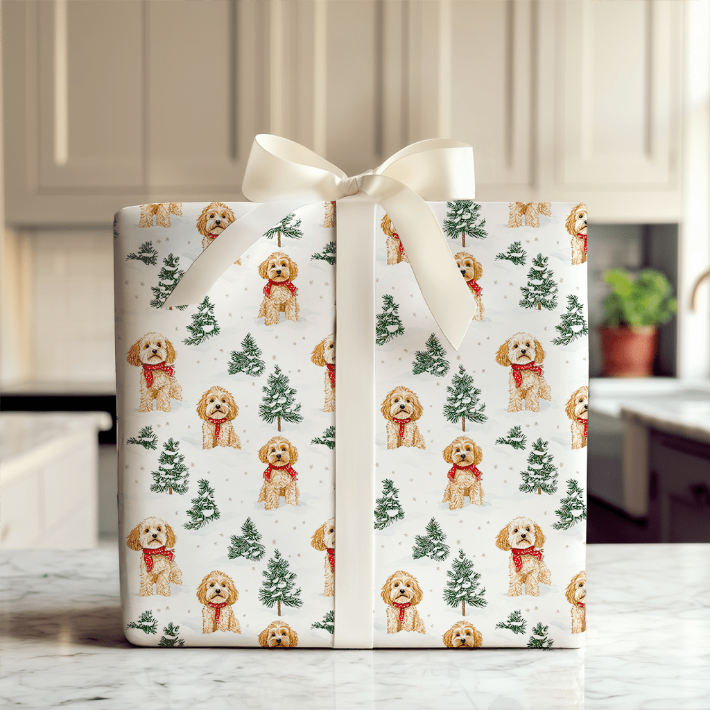 Snow Day for Cavapoos - Wrapping Paper - Aspen & Arlo