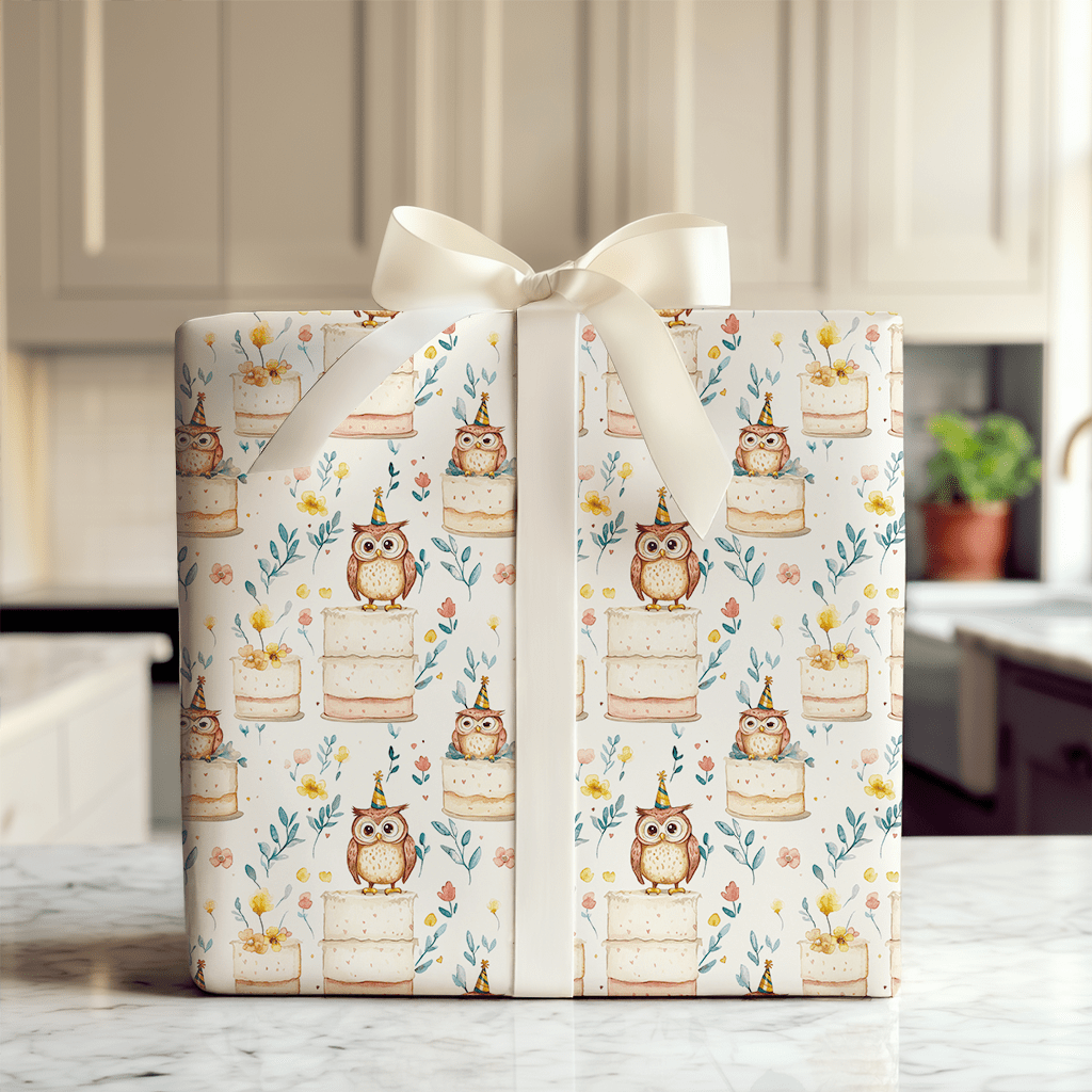 Hoo for the Party - Wrapping Paper - Aspen & Arlo