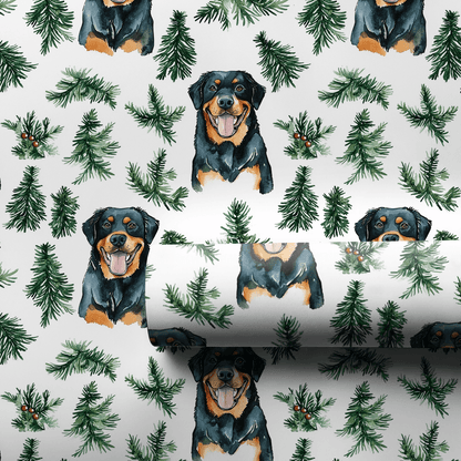 Snow Day for Rottweiler - Wrapping Paper - Aspen & Arlo