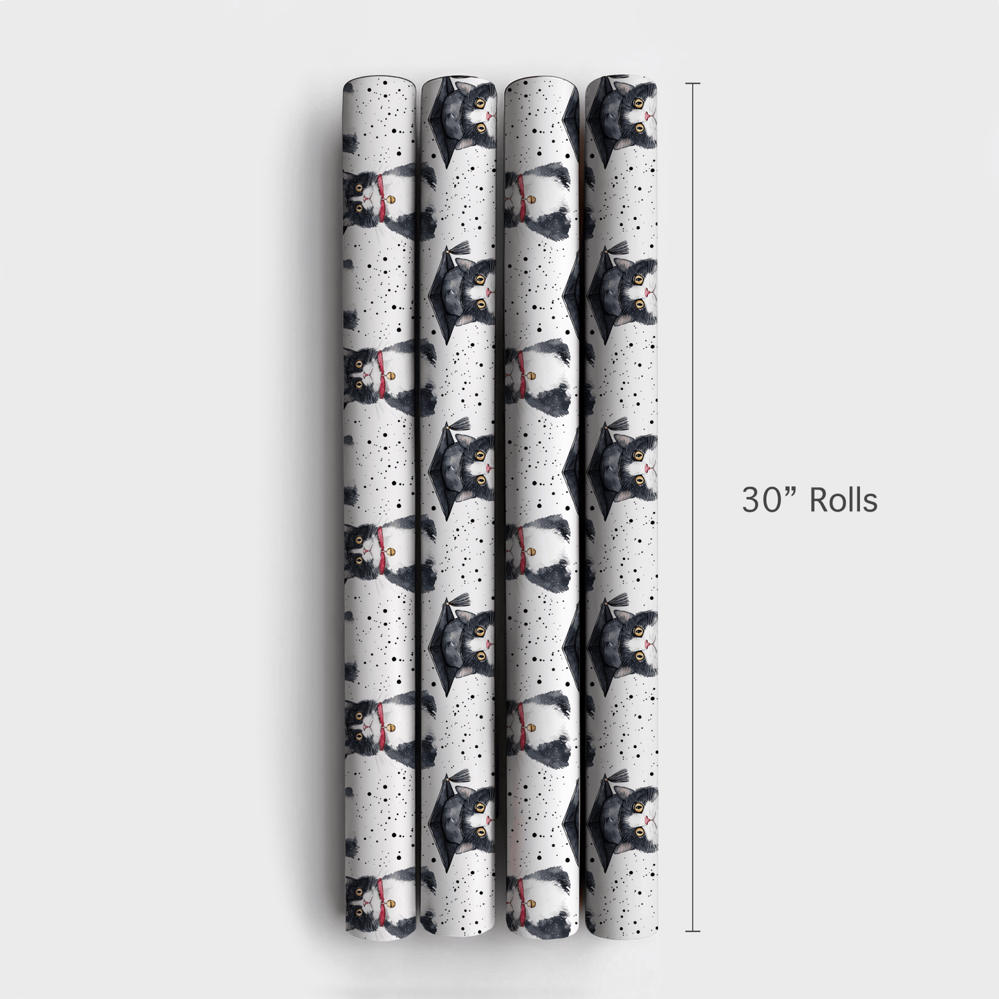 Domestic Shorthair Graduate - Wrapping Paper - Aspen & Arlo