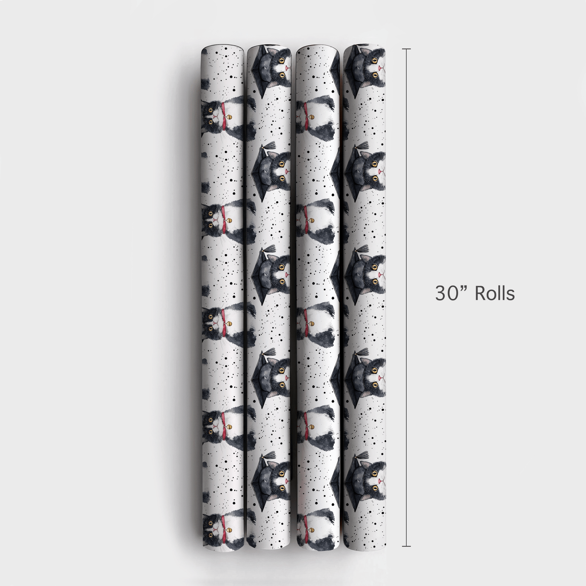 Domestic Shorthair Graduate - Wrapping Paper - Aspen & Arlo
