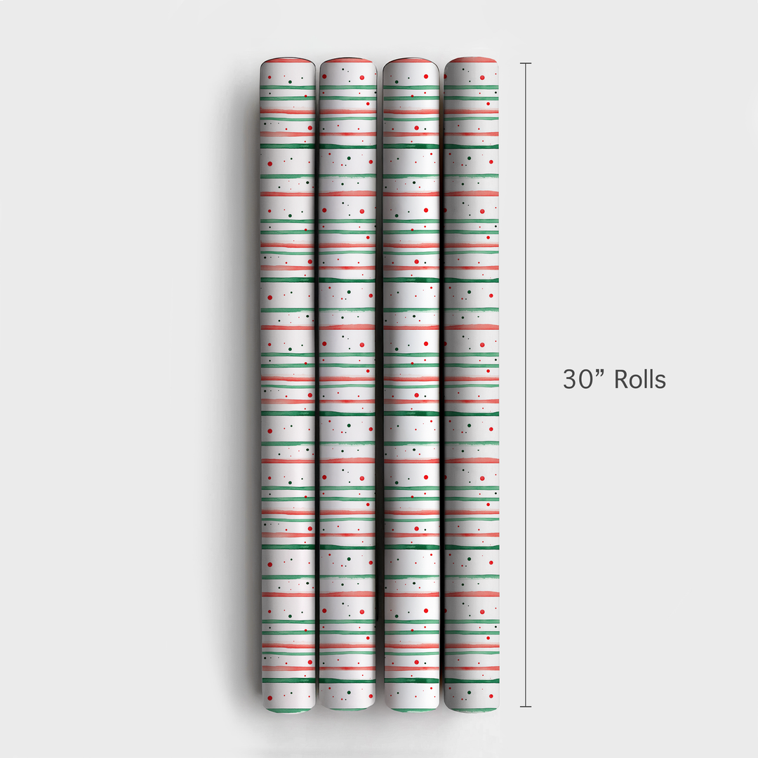 Stripe for December - 4 Rolls