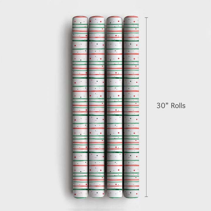 Stripe for December - 4 Rolls