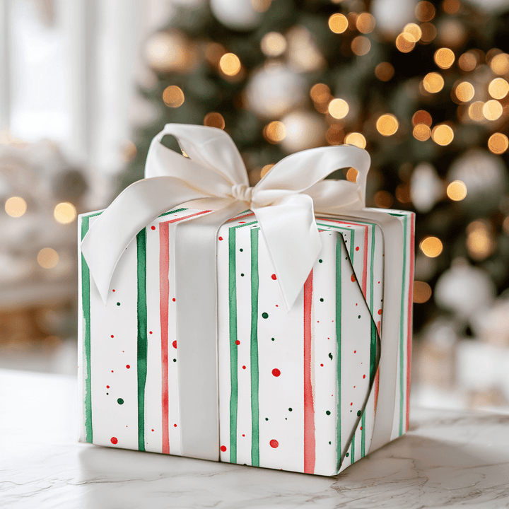 Stripe for December - Wrapping Paper - Aspen & Arlo