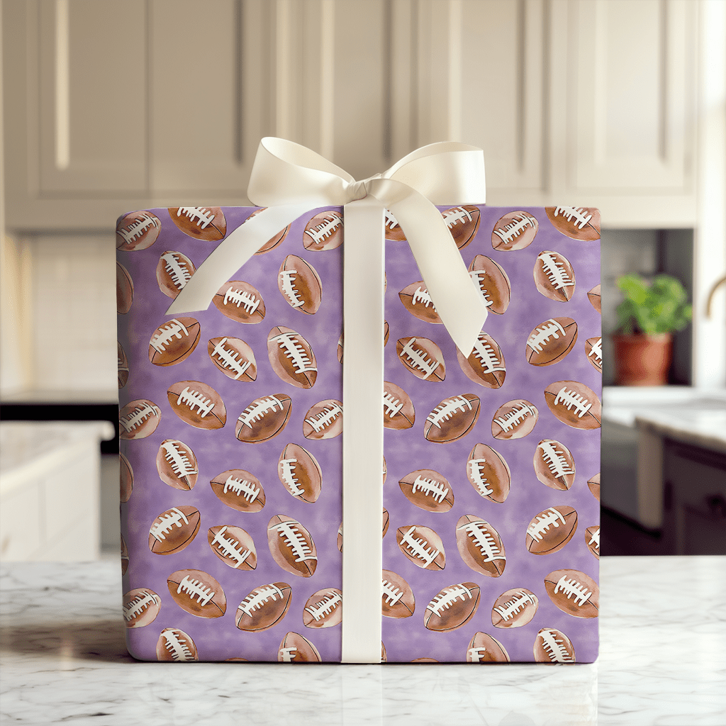 Purple Laces - Wrapping Paper - Aspen & Arlo