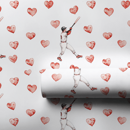 Out of the Park Love - Wrapping Paper - Aspen & Arlo