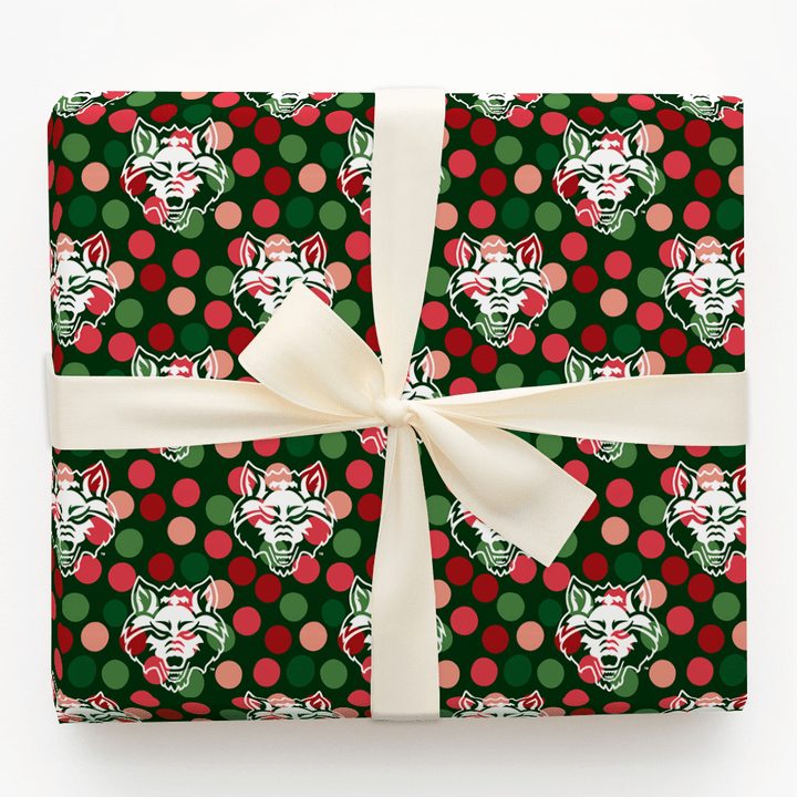 Arkansas State Winter Dots - Wrapping Paper - Aspen & Arlo