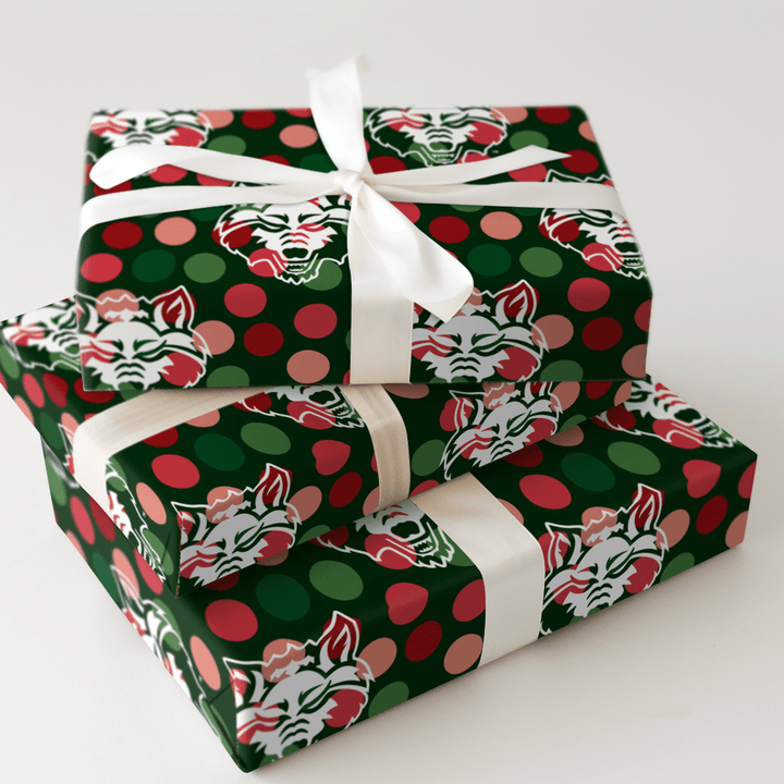 Arkansas State Winter Dots - Wrapping Paper - Aspen & Arlo