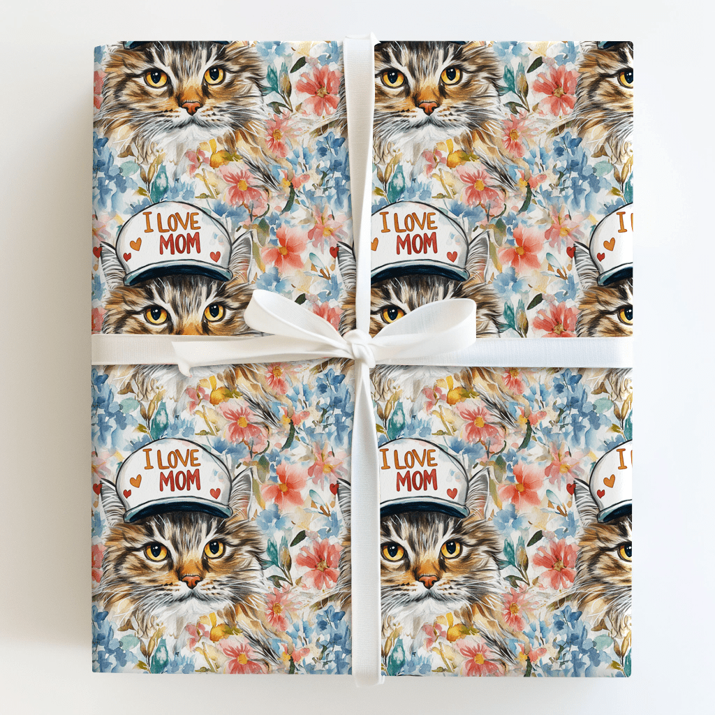 Mom's Favorite Maine Coon - Wrapping Paper - Aspen & Arlo