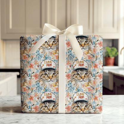 Mom's Favorite Maine Coon - Wrapping Paper - Aspen & Arlo