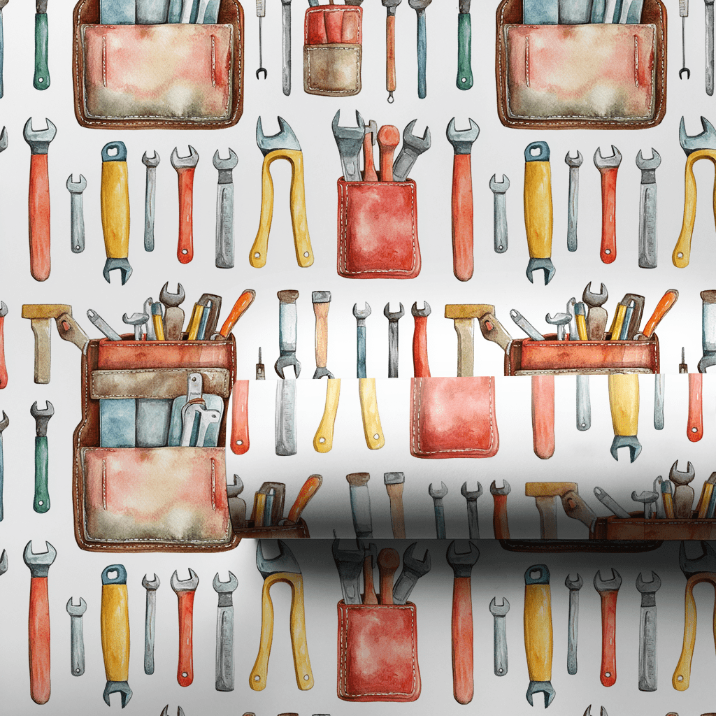 Ruler of the Toolbelt - Wrapping Paper - Aspen & Arlo