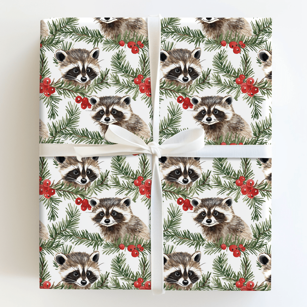 Berry Sneaky Santa - Wrapping Paper - Aspen & Arlo