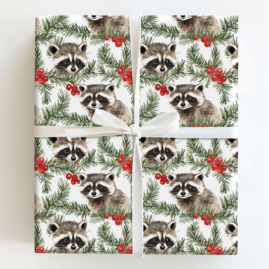 Berry Sneaky Santa - Wrapping Paper - Aspen & Arlo