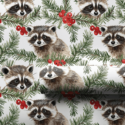 Berry Sneaky Santa - Wrapping Paper - Aspen & Arlo