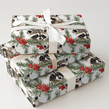 Berry Sneaky Santa - Wrapping Paper - Aspen & Arlo