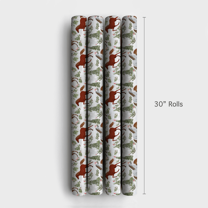 Winter Forest Horses - Wrapping Paper - Aspen & Arlo