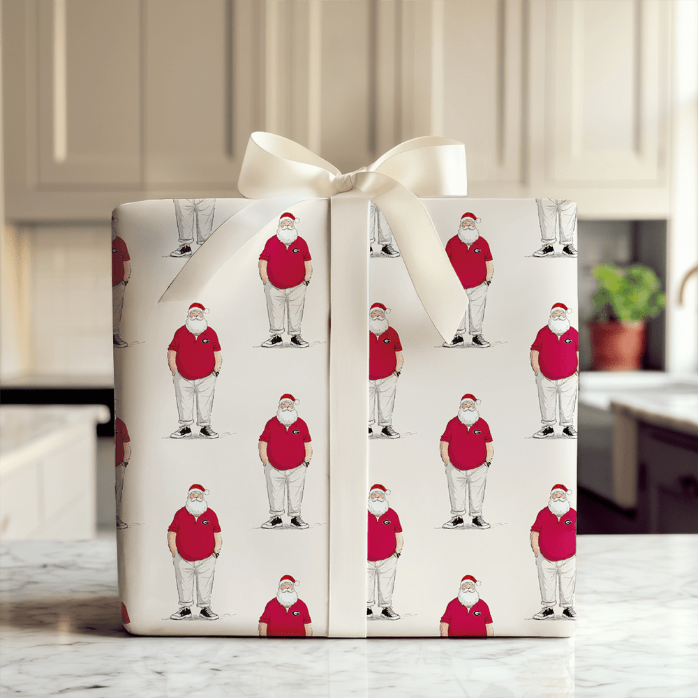 UGA Santa Polo - Wrapping Paper - Aspen & Arlo