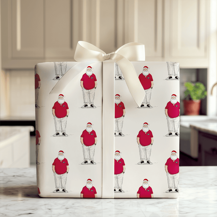 UGA Santa Polo - Wrapping Paper - Aspen & Arlo