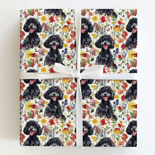 Garden with the Black Poodle - Wrapping Paper - Aspen & Arlo