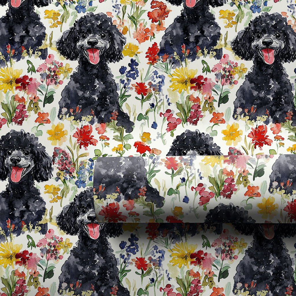 Garden with the Black Poodle - Wrapping Paper - Aspen & Arlo