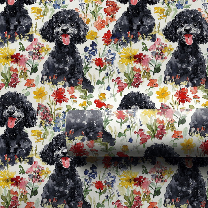 Garden with the Black Poodle - Wrapping Paper - Aspen & Arlo