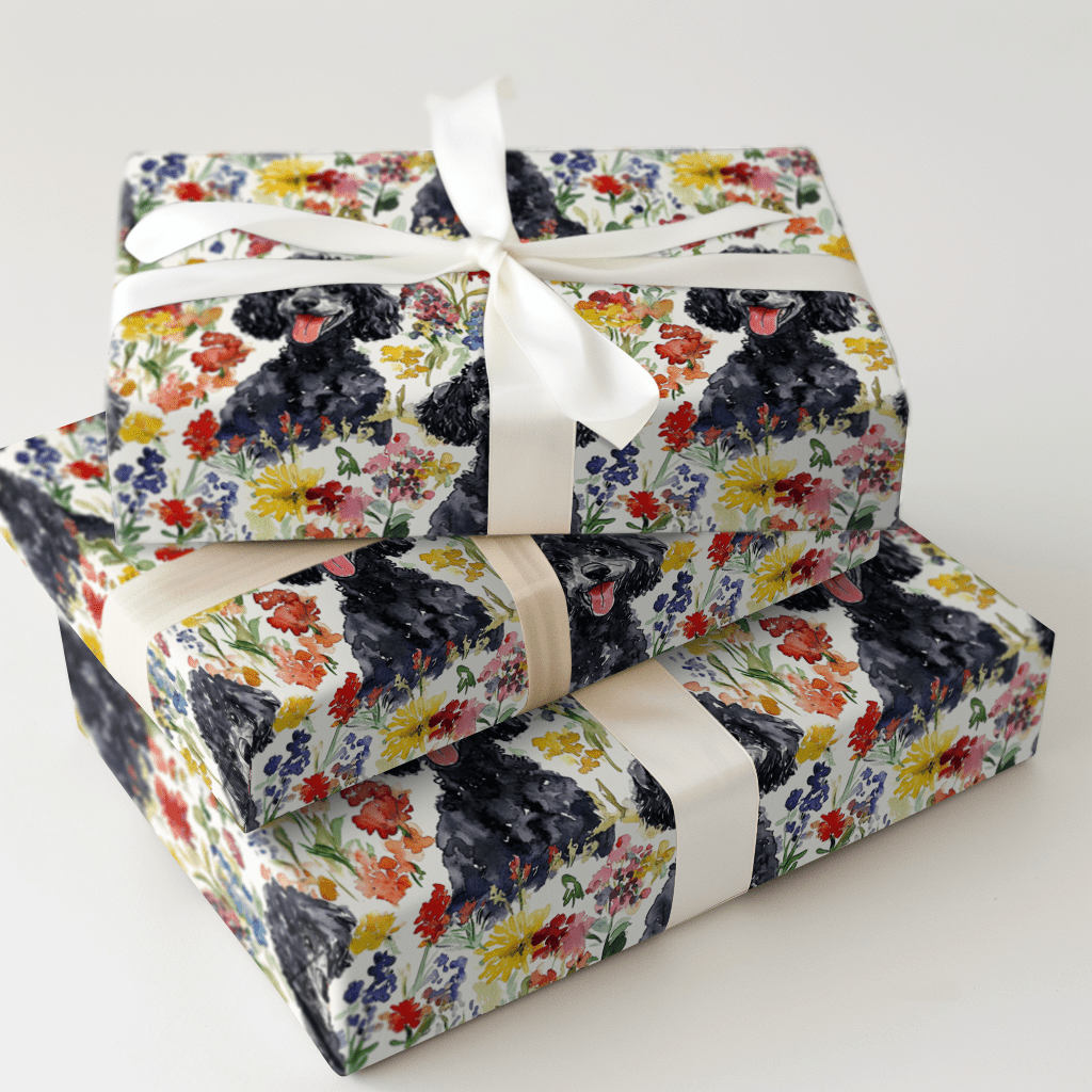 Garden with the Black Poodle - Wrapping Paper - Aspen & Arlo