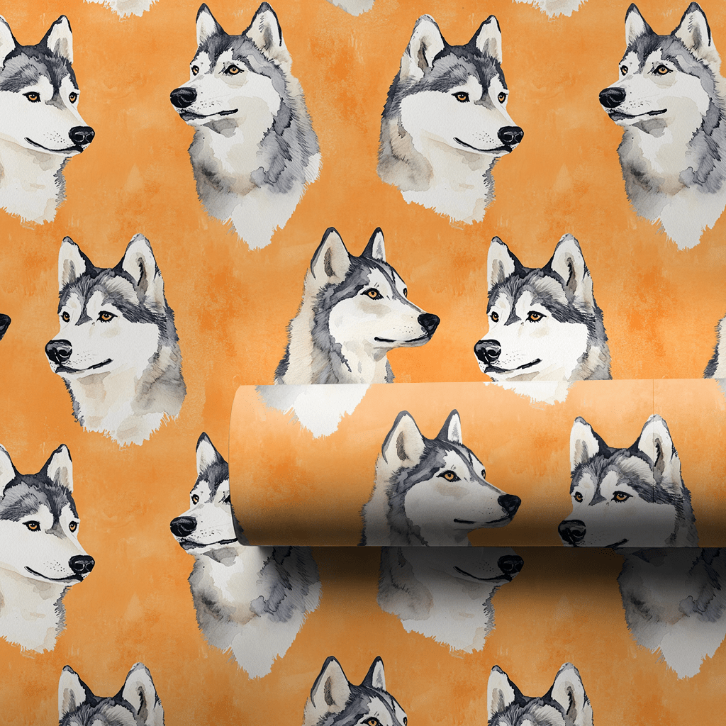 Go Husky Orange - Wrapping Paper - Aspen & Arlo