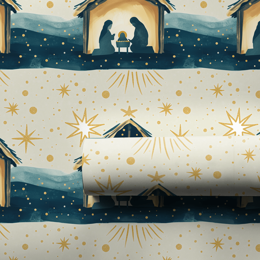 King is Born - Wrapping Paper - Aspen & Arlo