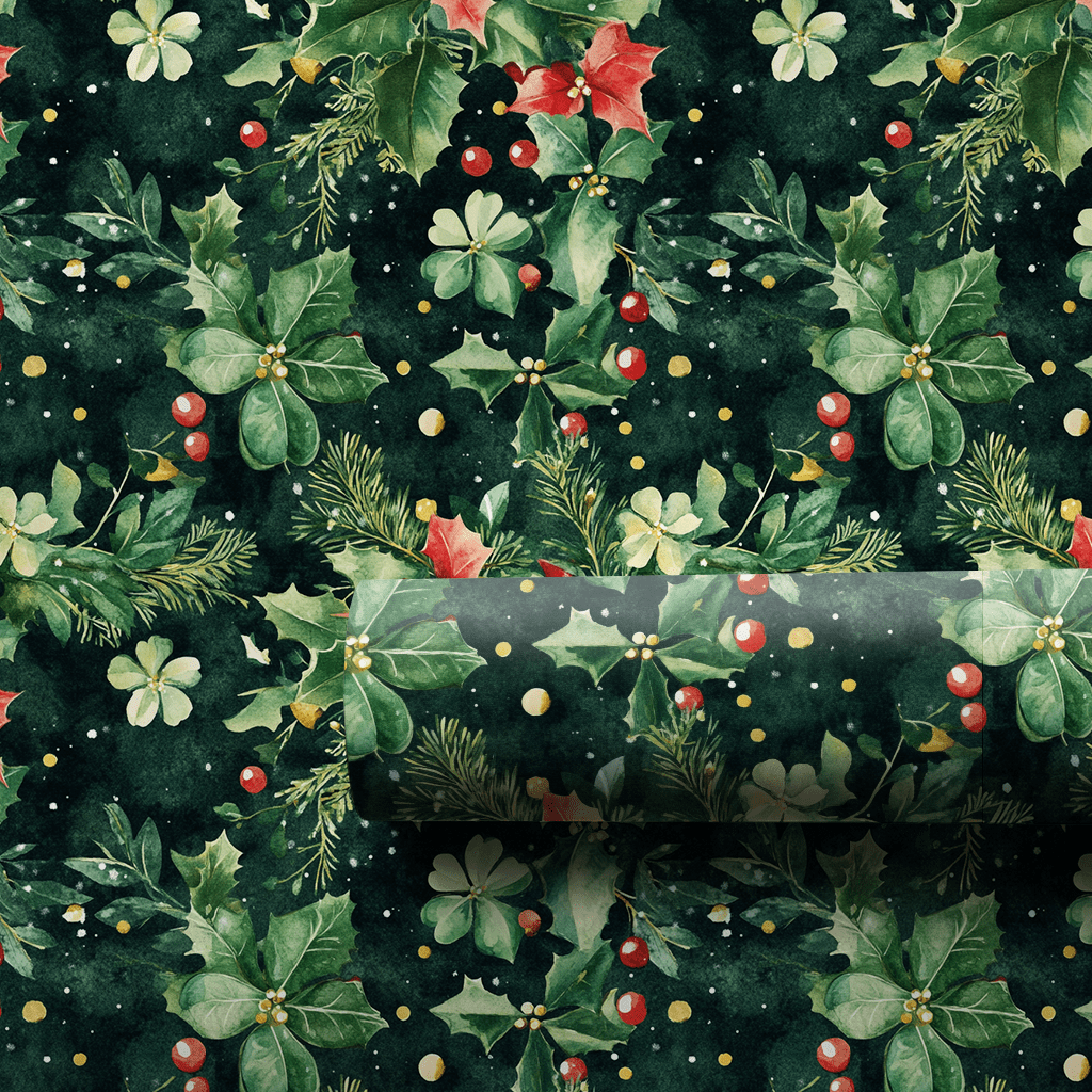 Lucky Holly - Wrapping Paper - Aspen & Arlo