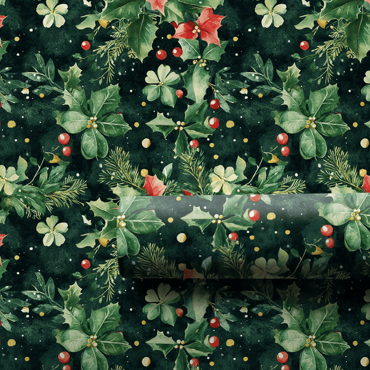 Lucky Holly - Wrapping Paper - Aspen & Arlo