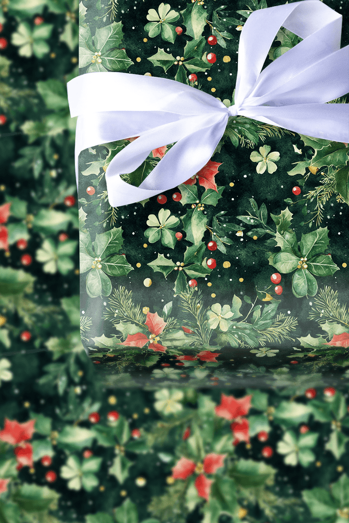 Lucky Holly - Wrapping Paper - Aspen & Arlo