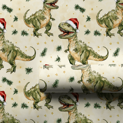 Merry Rex - Wrapping Paper - Aspen & Arlo