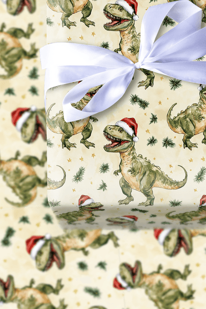 Merry Rex - Wrapping Paper - Aspen & Arlo