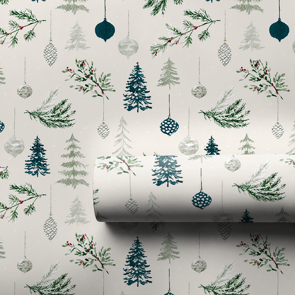 Ornamental Pine Toile