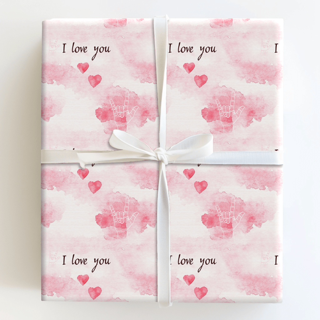 A Sign of Love - Wrapping Paper - Aspen & Arlo