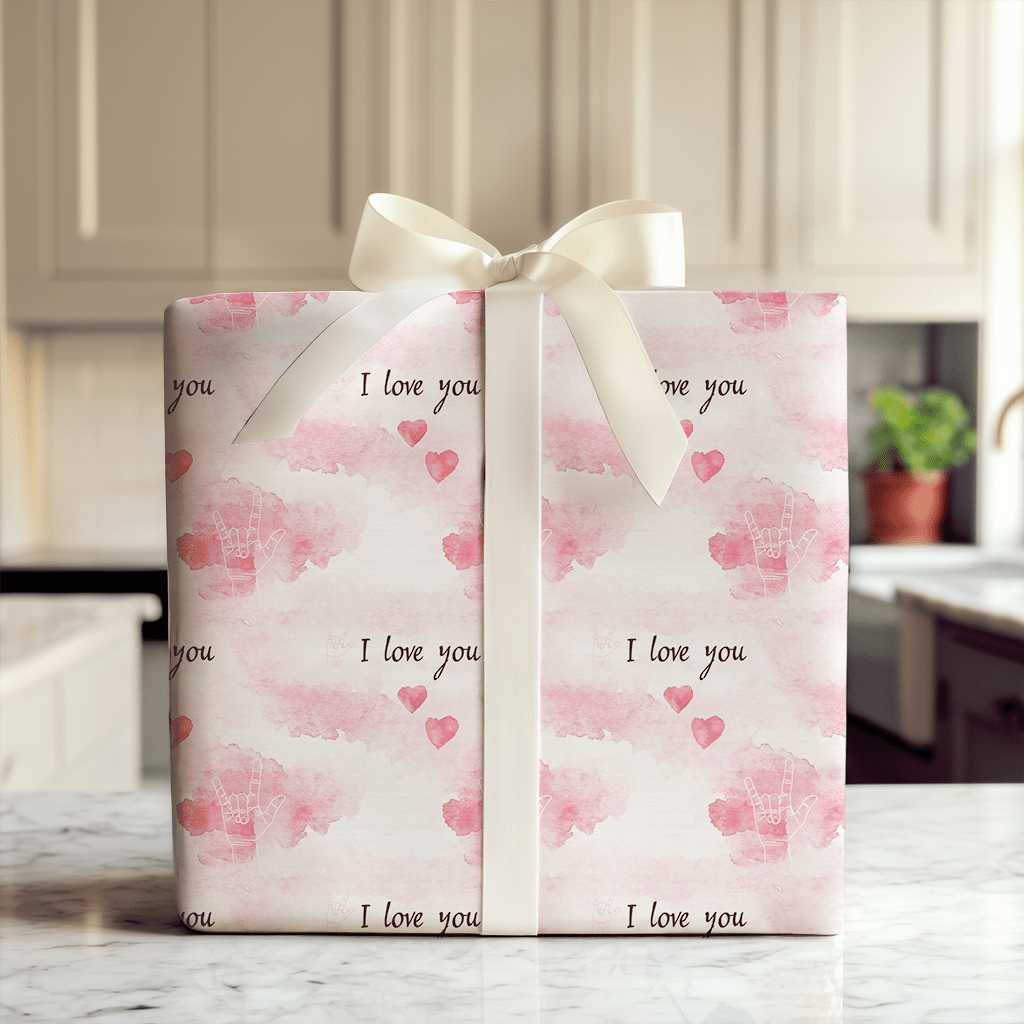 A Sign of Love - Wrapping Paper - Aspen & Arlo